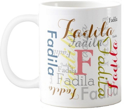 

Exoctic Silver Fadila Ceramic Mug(330 ml), Multicolor