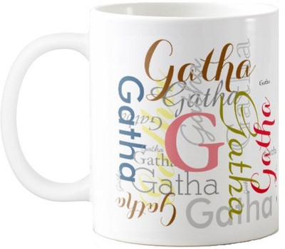 

Exoctic Silver Gatha Ceramic Mug(330 ml), Multicolor