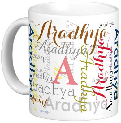 Exoctic Silver ARADHYA Ceramic Mug(330 ml), Multicolor