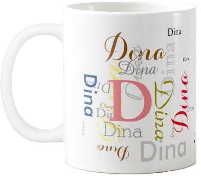 

Exoctic Silver Dina Ceramic Mug(330 ml), Multicolor