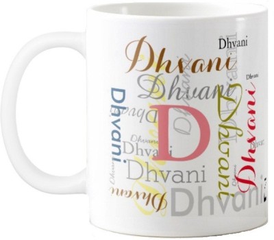 

Exoctic Silver Dhvani Ceramic Mug(330 ml), Multicolor