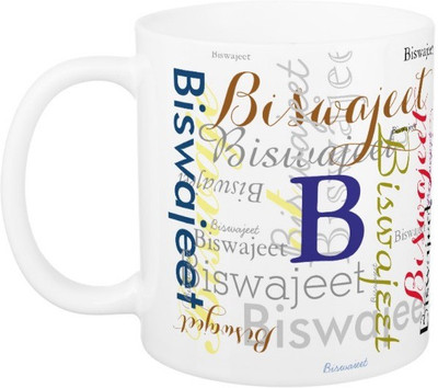 

Exoctic Silver Biswajeet Ceramic Mug(330 ml), Multicolor