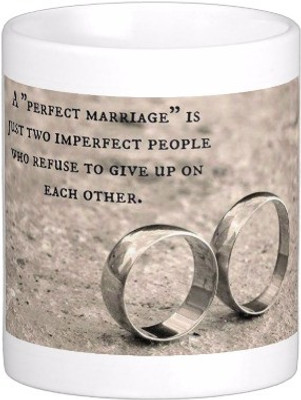

Exoctic Silver Happy Marriage Anniversary : Qw10 Ceramic Mug(300 ml), Multicolor
