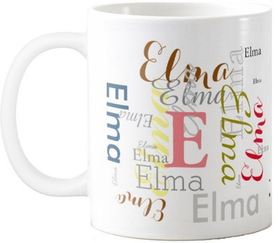 

Exoctic Silver Elma Ceramic Mug(330 ml), Multicolor
