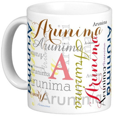 

Exoctic Silver ARUNIMA Ceramic Mug(330 ml), Multicolor