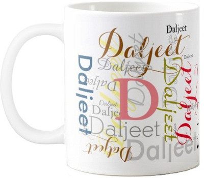 

Exoctic Silver Daljeet Ceramic Mug(330 ml), Multicolor