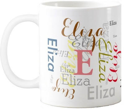 

Exoctic Silver Eliza Ceramic Mug(330 ml), Multicolor