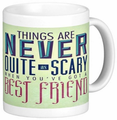 Exocticaa Friend Friendship Dosti Yaari Series 001 Ceramic Coffee Mug(325 ml)