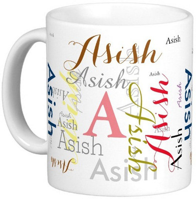 

Exoctic Silver ASISH Ceramic Mug(330 ml), Multicolor
