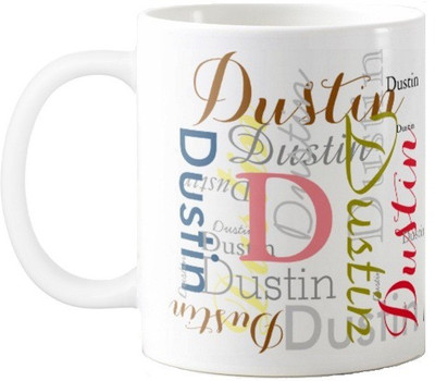 

Exoctic Silver Dustin Ceramic Mug(330 ml), Multicolor