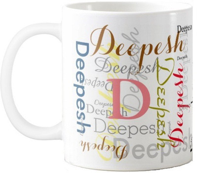 

Exoctic Silver Deepesh Ceramic Mug(330 ml), Multicolor