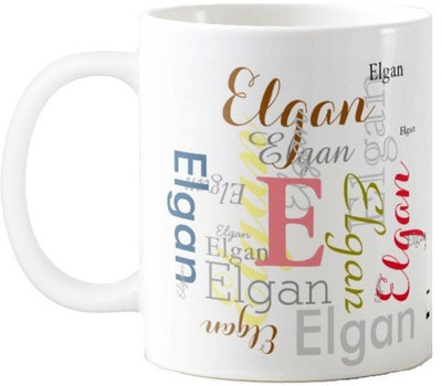 

Exoctic Silver Elgan Ceramic Mug(330 ml), Multicolor