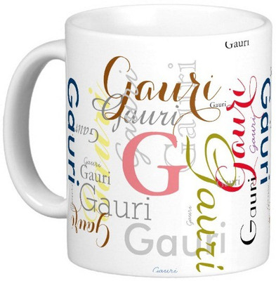 

Exoctic Silver GAURI X06 Ceramic Mug(330 ml), Multicolor