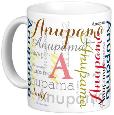 

Exoctic Silver ANUPAMA Ceramic Mug(330 ml), Multicolor