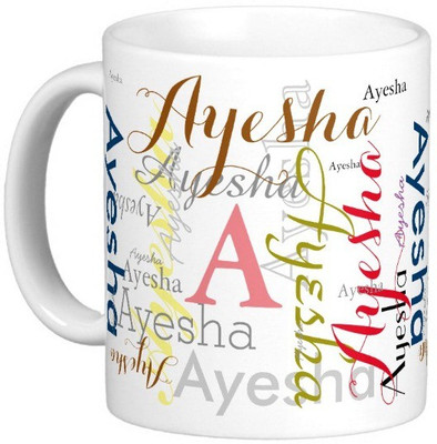 

Exoctic Silver AYUSH Ceramic Mug(330 ml), Multicolor