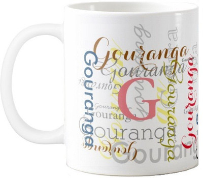 

Exoctic Silver Gouranga Ceramic Mug(330 ml), Multicolor