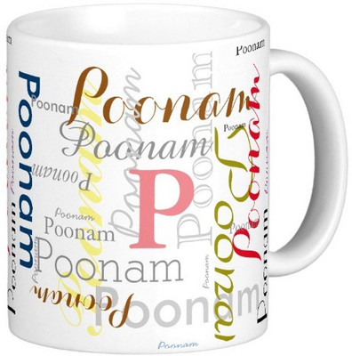 

Exoctic Silver POONAM X06 Ceramic Mug(330 ml), Multicolor