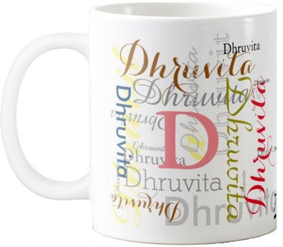 

Exoctic Silver Dhruvita Ceramic Mug(330 ml), Multicolor