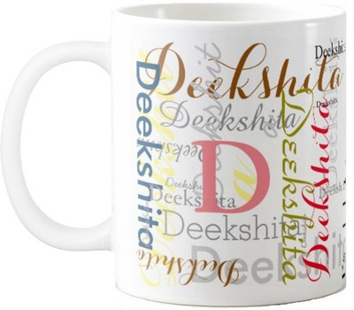 

Exoctic Silver Deekshita Ceramic Mug(330 ml), Multicolor