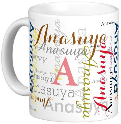 

Exoctic Silver ANASUYA Ceramic Mug(330 ml), Multicolor