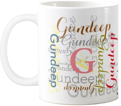 

Exoctic Silver GUNDEEP Ceramic Mug(330 ml), Multicolor