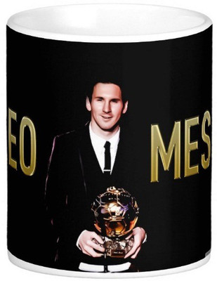 

Exoctic Silver Leo Messi Series 016 Ceramic Mug(300 ml), Multicolor