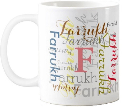 

Exoctic Silver Farrukh Ceramic Mug(330 ml), Multicolor