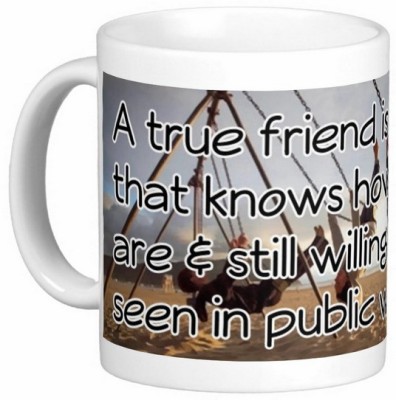 GNS Friend Friendship Dosti Yaari Series 013 Ceramic Coffee Mug(325 ml)