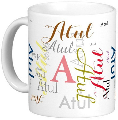 

Exoctic Silver ATUL Ceramic Mug(330 ml), Multicolor