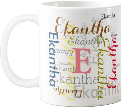 

Exoctic Silver Ekantha Ceramic Mug(330 ml), Multicolor