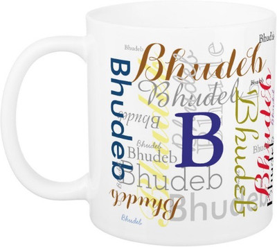 

Exoctic Silver Bhudeb Ceramic Mug(330 ml), Multicolor