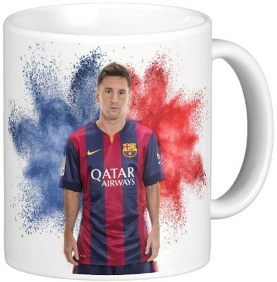 

Exoctic Silver Leo Messi Series 022 Ceramic Mug(300 ml), Multicolor