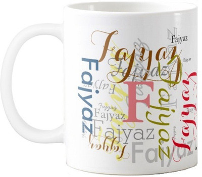 

Exoctic Silver Fajyaz Ceramic Mug(330 ml), Multicolor