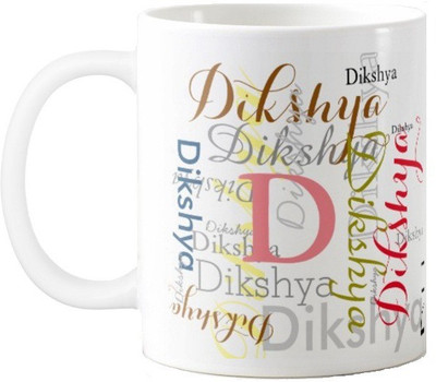 

Exoctic Silver Dikshya Ceramic Mug(330 ml), Multicolor