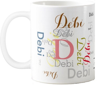 

Exoctic Silver Debi Ceramic Mug(330 ml), Multicolor