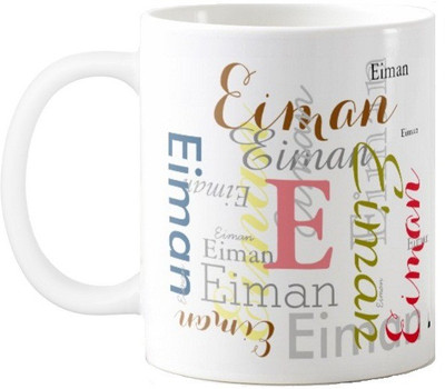 

Exoctic Silver Eiman Ceramic Mug(330 ml), Multicolor