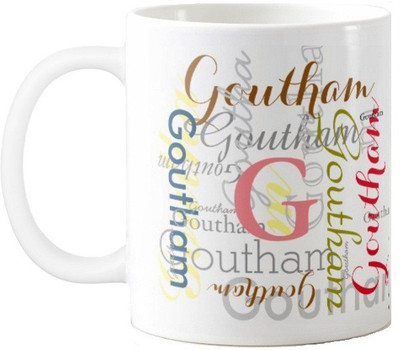 

Exoctic Silver GOUTHAM Ceramic Mug(330 ml), Multicolor