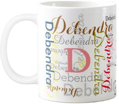 Exoctic Silver Debendra Ceramic Mug(330 ml), Multicolor