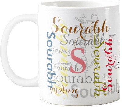 

Exoctic Silver Sourabh Ceramic Mug(330 ml), Multicolor