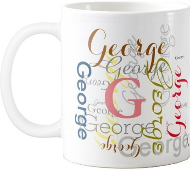 

Exoctic Silver George Ceramic Mug(330 ml), Multicolor