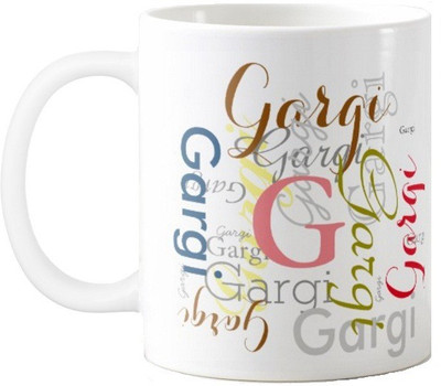 

Exoctic Silver Gargi Ceramic Mug(330 ml), Multicolor