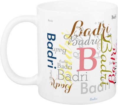 

Exoctic Silver Badri Ceramic Mug(330 ml), Multicolor