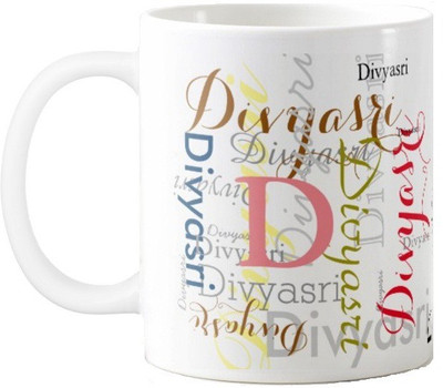 

Exoctic Silver Divyasri Ceramic Mug(330 ml), Multicolor