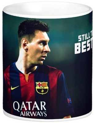 

Exoctic Silver Leo Messi Series 005 Ceramic Mug(300 ml), Multicolor