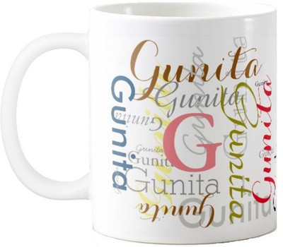 

Exoctic Silver GUNITA Ceramic Mug(330 ml), Multicolor