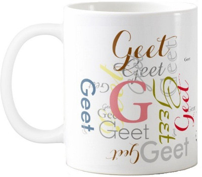 

Exoctic Silver Geet Ceramic Mug(330 ml), Multicolor