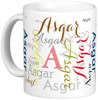 

Exoctic Silver ASGAR Ceramic Mug(330 ml), Multicolor