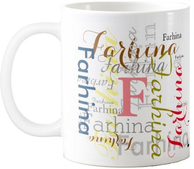 

Exoctic Silver Farhina Ceramic Mug(330 ml), Multicolor