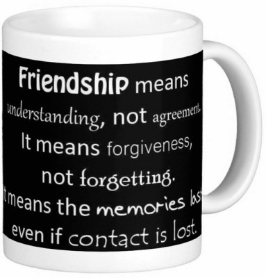 GNS Friend Friendship Dosti Yaari Series 017 Ceramic Coffee Mug(325 ml)