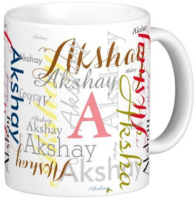 

Exoctic Silver AKSHAY X06 Ceramic Mug(330 ml), Multicolor